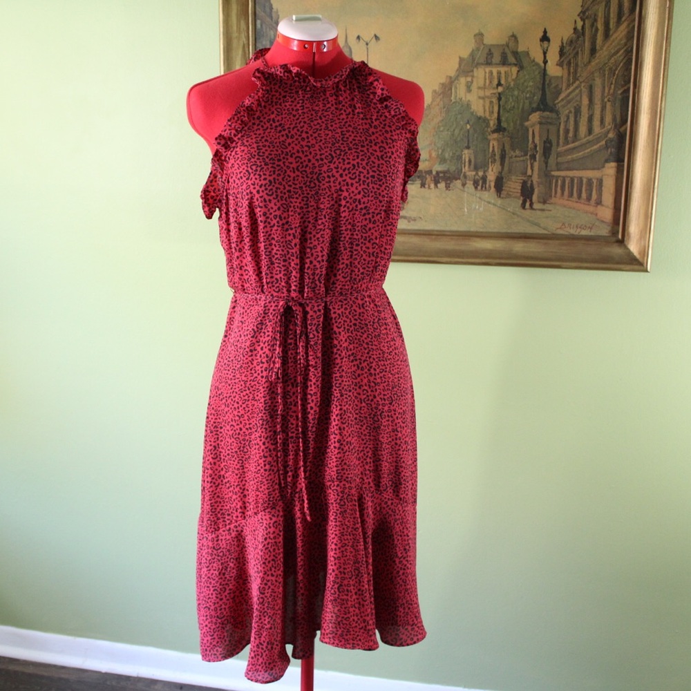 Pink Cheetah Print Dress